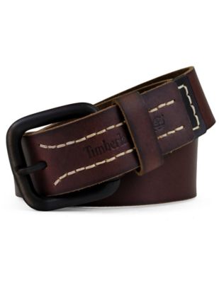 Image showing  Men's Leather Workwear Double Stitch Belt, 40 mm
