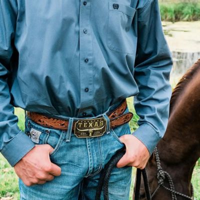 Image showing  Men's Classic Texas Longhorn Attitude Belt Buckle