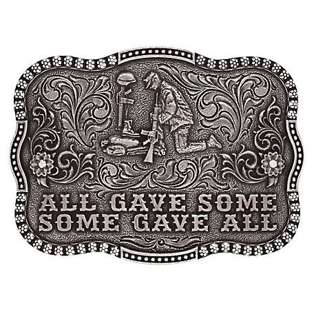 Montana Silversmiths All Gave Some Remembrance Attitude Belt Buckle, A827