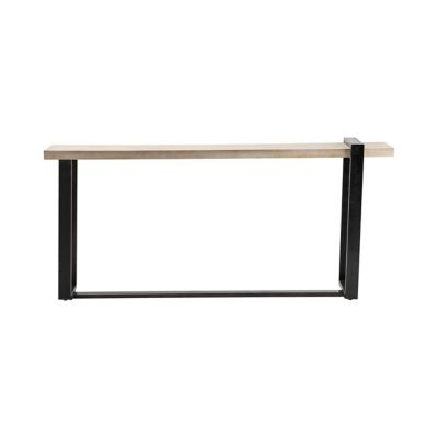Crestview Collection Matthews Metal and Wood Narrow Console Table, 80 in. x 16 in. x 36 in.