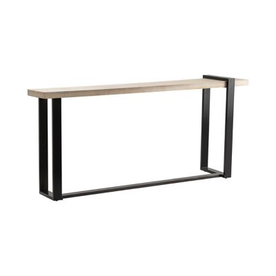 Image showing  Matthews Metal and Wood Narrow Console Table, 80 in. x 16 in. x 36 in.