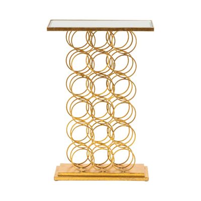 Crestview Collection Melrose Wine Rack Console Table