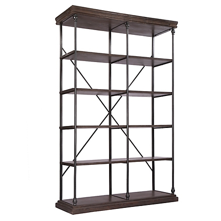 Crestview Collection Covington Storage Etagere, 48 in. x 17 in. x 76.75 in.