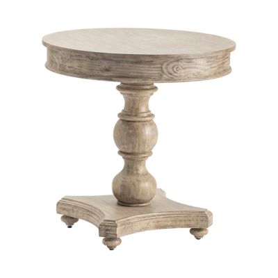 Crestview Collection Hawthorne Estate Round Turned Post Accent Table