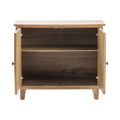 Image showing  40 in. x 17 in. x 34 in. 2-Door Hawthorne Estate Chippendale Fretwork Cabinet