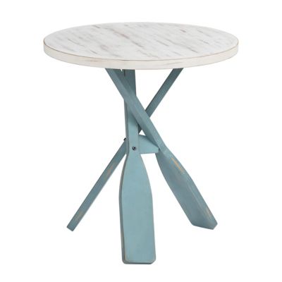 Crestview Collection Chesapeake 2-Tone Paddles Accent Table