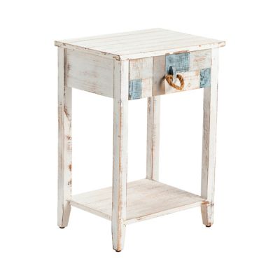 Image showing  South Shore Nautical Patchwork Accent Table with 1 Drawer
