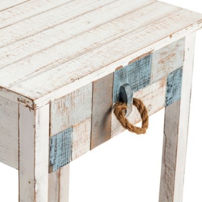 Image showing  South Shore Nautical Patchwork Accent Table with 1 Drawer