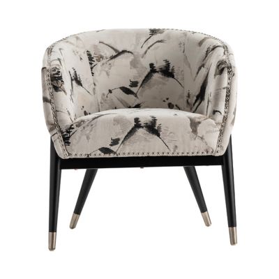 Crestview Collection 28 in. x 26 in. x 30 in. Florence Polyester Accent Chair