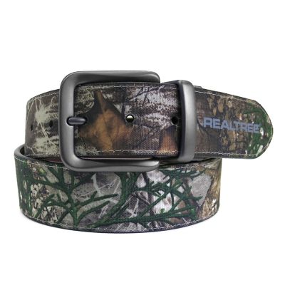 Realtree Men's Edge Camouflage Handcrafted in USA Genuine Leather Belt