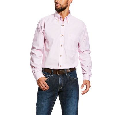 Ariat Men's Long-Sleeve Pro Series Dayne Mini Stripe Western Shirt