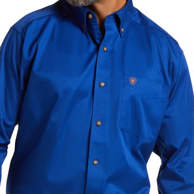 Image showing  Casual Series Solid Twill Classic Long Sleeve Shirt