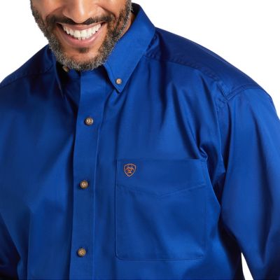 Image showing  Casual Series Solid Twill Classic Long Sleeve Shirt