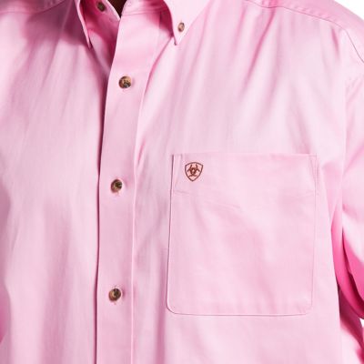 Image showing  Casual Series Solid Twill Classic Long Sleeve Shirt
