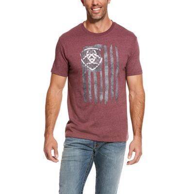 Ariat Men's Short-Sleeve Vertical Flag Graphic T-Shirt