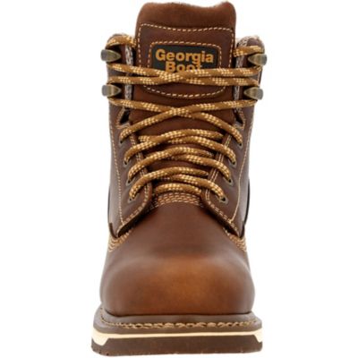 Image showing Georgia Boot Women's Leather Soft Toe Wedge Work Boots