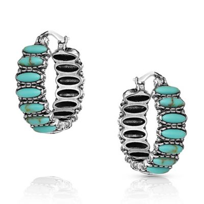 Montana Silversmiths Run Earrings, Turquoise, ER4772