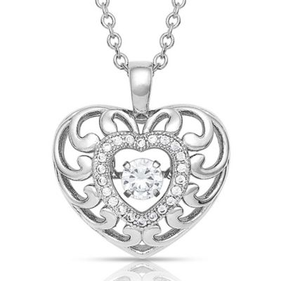 Montana Silversmiths Waves of Love Heart Necklace