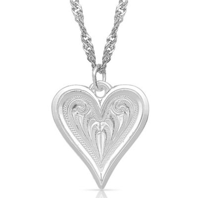 Montana Silversmiths Just My Heart Pendant Necklace, NC4701