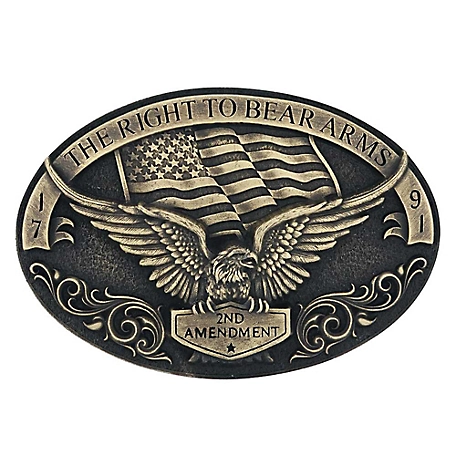 Montana Silversmiths Soaring Eagle Arms Attitude Belt Buckle, A877