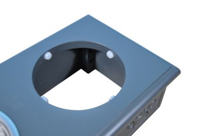 Image showing  Sassy Paws Wooden Stand Raised Stainless Steel Double Diner Pet Bowls, Brown, 2 ct.