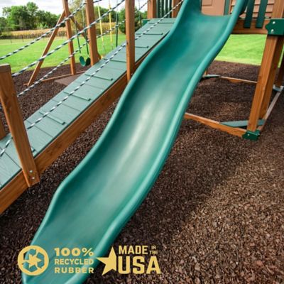 Image showing  0.8 cu. ft. Brown Rubber Nugget Mulch