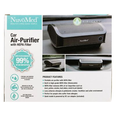 NuvoMed Air-Care Car Air Purifier W/HEPA Filter Brand New Free Shipping* 