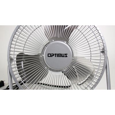 Image showing 8 th Optimus 9 in. 3-Speed Indoor High-Velocity Floor Fan