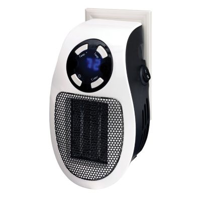Image showing  Wall Outlet Plug-In Handy Heater with Thermostat and Timer