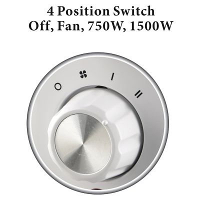 Image showing  360-Degree Surround Ceramic Heater with Thermostat