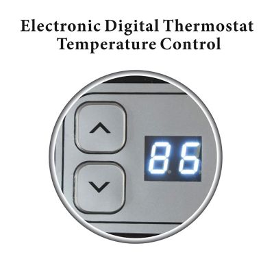 Image showing  Portable Oscillation Ceramic Heater with Thermostat and LED