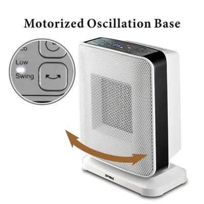 Image showing  Portable Oscillation Ceramic Heater with Thermostat and LED
