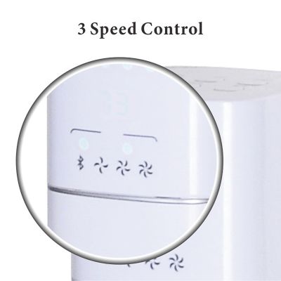 Image showing  48 in. Pedestal Tower Fan with Remote LED and Bluetooth