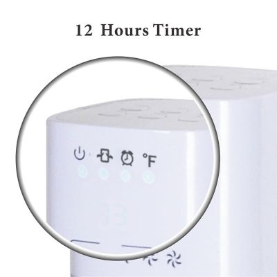 Image showing  48 in. Pedestal Tower Fan with Remote LED and Bluetooth