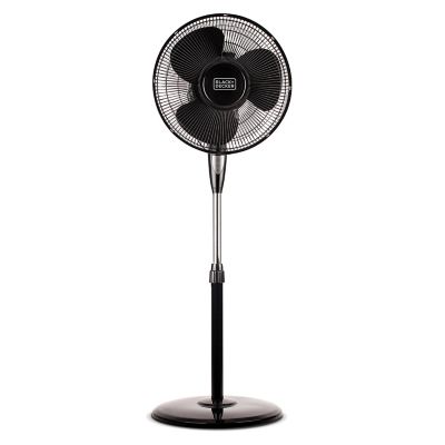 Black & Decker 16 in. Stand Fan with Remote, Black