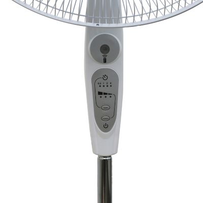 Image showing  18 in. Stand Fan with Remote, White