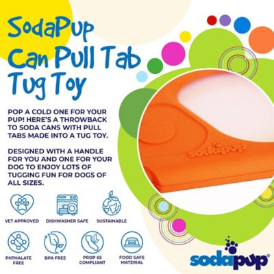 Image showing  Pop Top Rubber Can Opener Tug Dog Toy