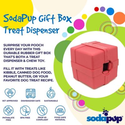 Image showing  Gift Box Treat Dispenser and Chew Interactive Dog Toy