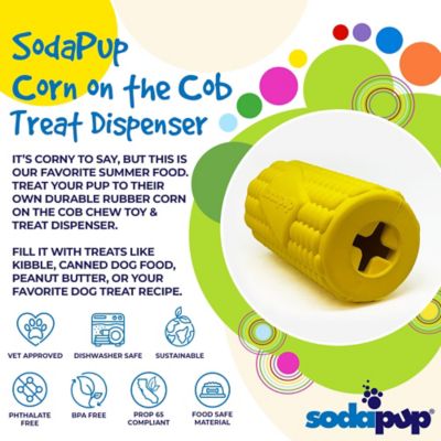 Image showing  Corn on the Cob Treat Dispenser and Chew Interactive Dog Toy