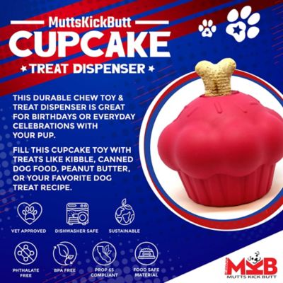 Image showing  Cupcake Treat Dispenser and Chew Interactive Dog Toy