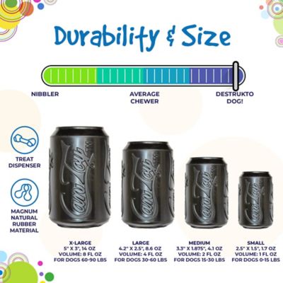 Image showing  Magnum Can Treat Dispenser and Chew Interactive Dog Toy