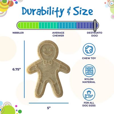 Image showing  Nylon Gingerbread Man Dog Chew Toy