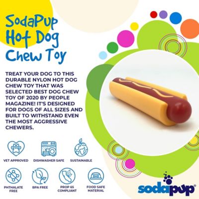Image showing  Nylon Hot Dog Chew Toy