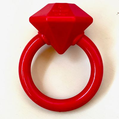 SodaPup Nylon Diamond Teething Ring Dog Chew Toy