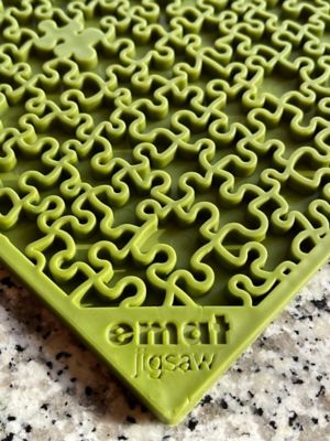Image showing 6 th SodaPup Jigsaw Enrichment Dog Lick Mat, Green