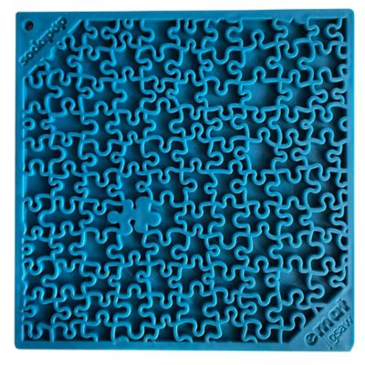 SodaPup Jigsaw Enrichment Lick Dog Placemat, Blue