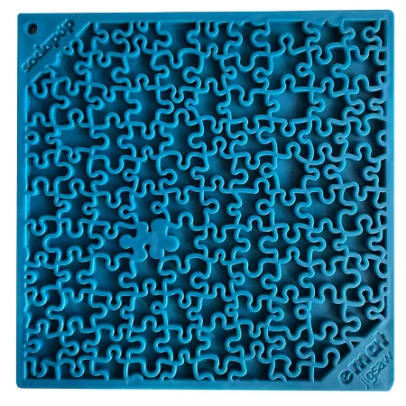 SodaPup Jigsaw Enrichment Lick Dog Placemat Blue Dog Placemats Scoops & Can Savers