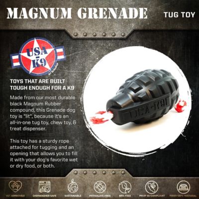 Image showing  Magnum Grenade Tug and Retrieving Rope Dog Toy