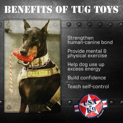 Image showing  Grenade Tug and Retrieving Rope Dog Toy