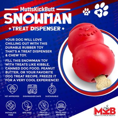 Image showing  Snowman Treat Dispenser and Dog Chew Toy